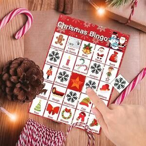 Christmas Bingo Game Cards, 6 * 8.5 Inch - 32 Players